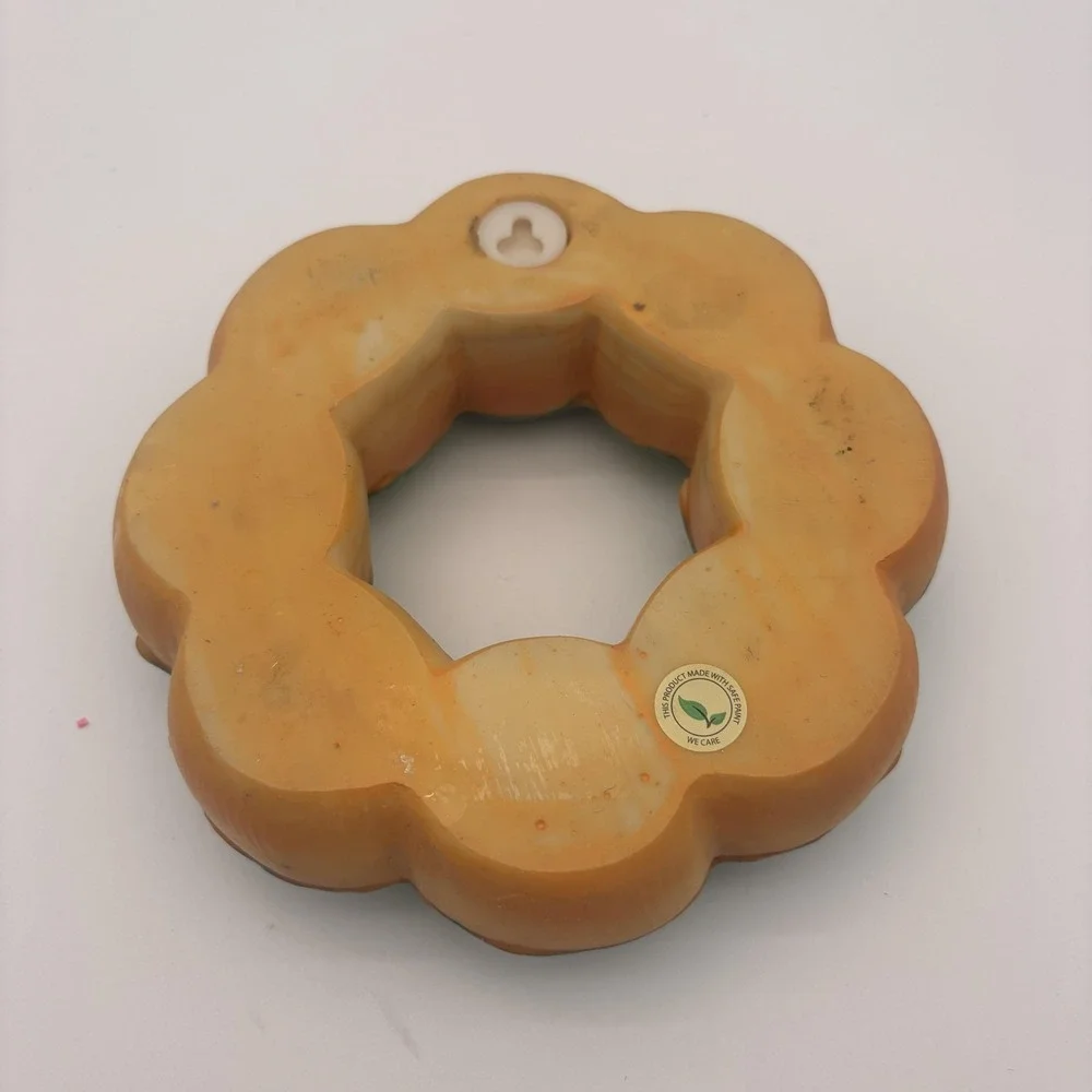 Green Donut‎ Wall Figurine Small Resin Sprinkles Kitchen Food Decor Hanging